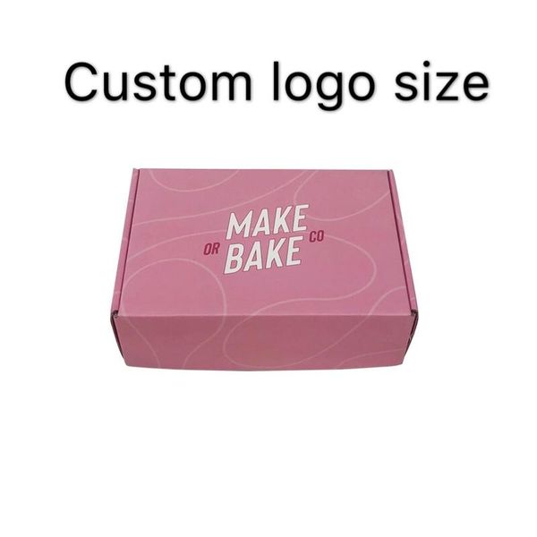 

gift wrap 1000pcs paper box custom size logo printing corrugated cardboard packaging mail boxes clothing