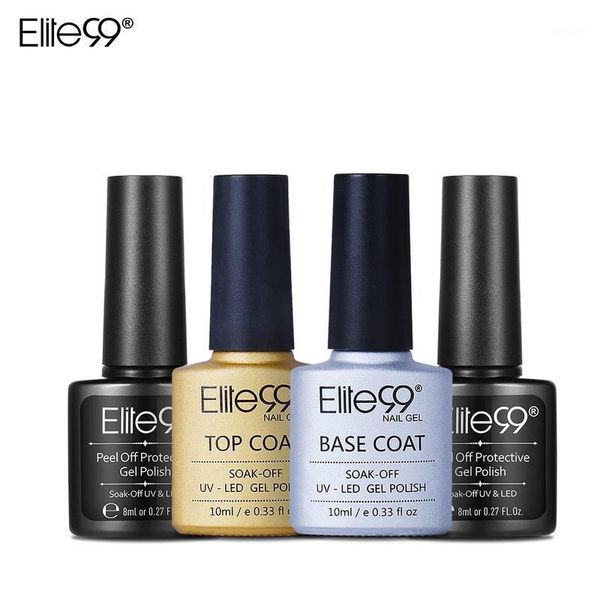 

elite99 4pieces/lot manicure nail set base coat gel polish peel off protective easy clean fast nails tool1