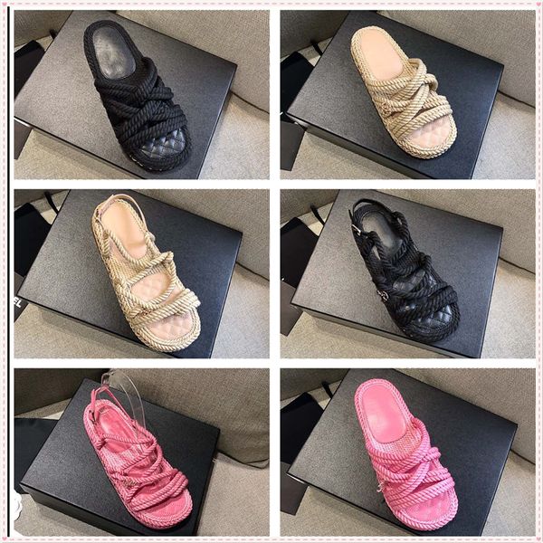 

beach slippers classic flat woman slippers spring summer lady slippers leather l bath fashion women shoes large size 35-40, Black