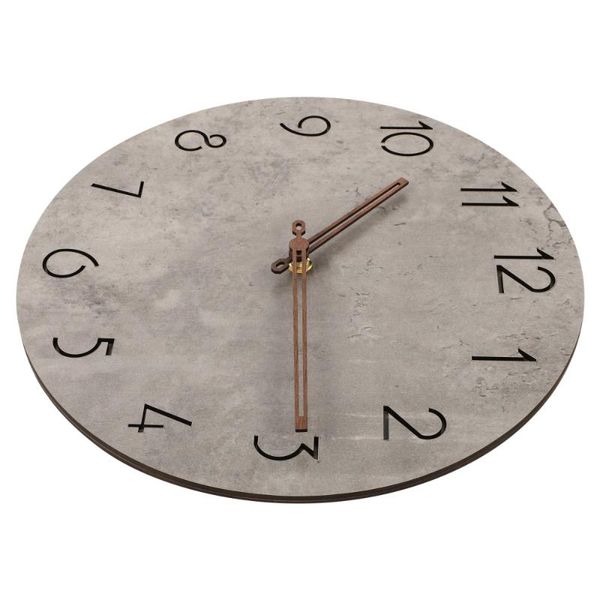

wall clocks 1pc clock vintage for living room without battery (grey)