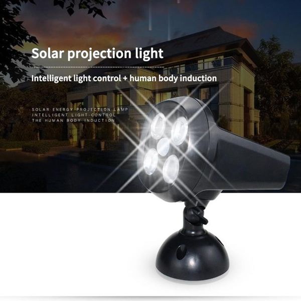 

solar projection lamp led wall garden lighting street outdoor lawn lamps