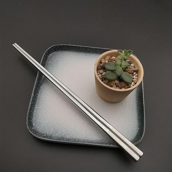 

chopsticks chopstick 304 stainless steel printing cutlery kitchen gadgets