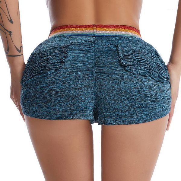 

women's shorts high-waist hip-lifting yoga fitness running breathable fashion leggings 3-point, White;black