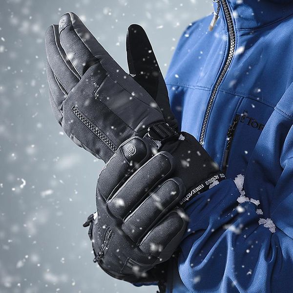 

ski gloves motorcycle winter outdoor snow waterproof touch screen anti-slip warm velvet 2021 bicycle