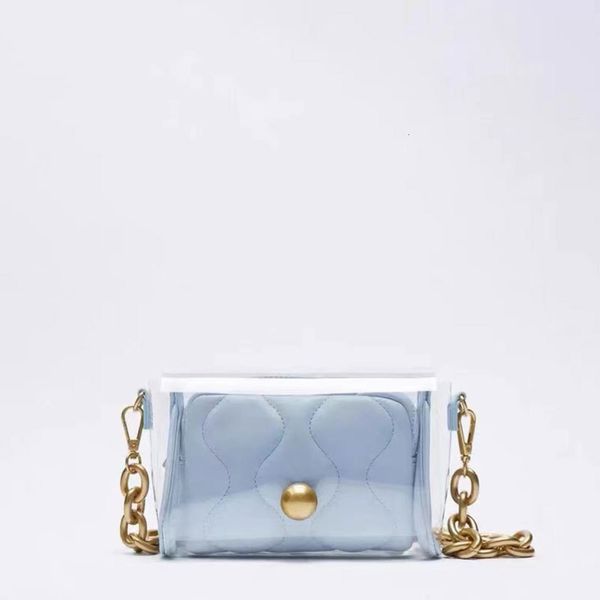 

women's bag 2021 fashion arone detachable single shoulder menger bag transparent jelly chain tide