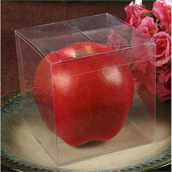 

gift wrap 500pcs/lot 6 size a*a*a (a=5/6/7/8/9/10cm) wedding party favors boxes clear pvc square candy