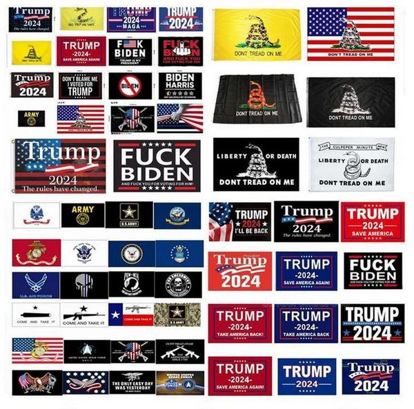 130 desenhos bandeiras de venda direta de fábrica 3x5 ft 90 * 150 cm Salvar America novamente Trump para 2024 presidente U.S. Ensign DHL entrega rápida 496