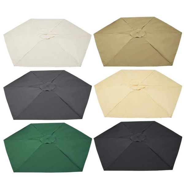 

shade 2.7m parasol umbrella garden outdoor patio canopy waterproof awning replaceable cover multiple colors 6 bones home