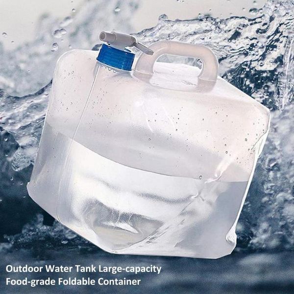 

hydration packs portable folding water bucket with faucet 10l outdoor tank containers light camping storage bag for hiking picnic