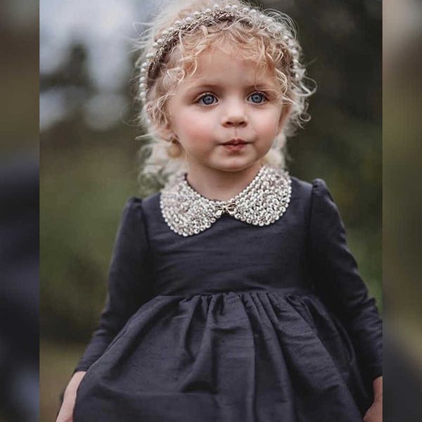 

new ins children's girl's dress autumn and winter fashionable temperament princess dress one year old fluffy, Red;yellow