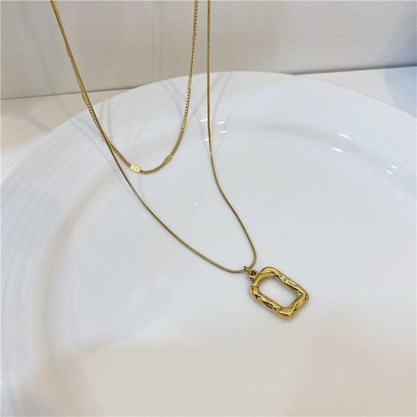 

chains gold layered chain necklace for women moon long chocker lady, Silver