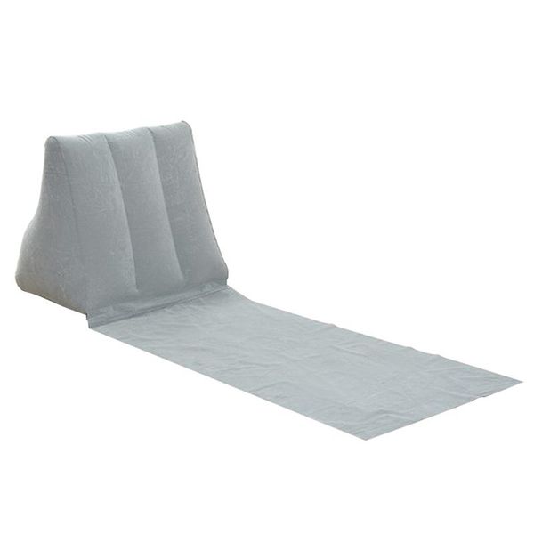 

inflatable beach lounger mat soft triangle cushion pvc outdoor leisure back pillow chair seat foldable camping pads