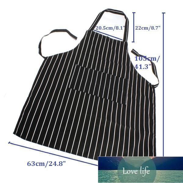 Atacado-adulto preto faixa avental aventais com bolso chef de mesa cozinha cozinha nova ferramenta uniforme chef uniforme vestuário cozinheiros cozinha trabalho avental preço de fábrica