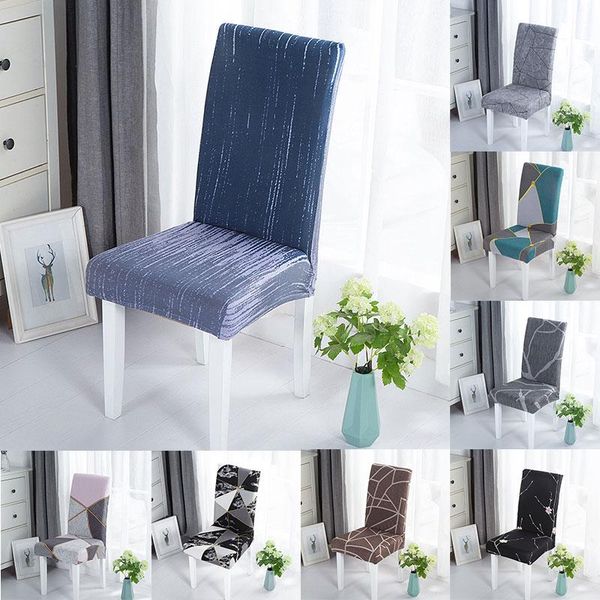 

chair covers geometric spandex printed elastic seat cover slipcovers for dining room wedding banquet el kitchen office free
