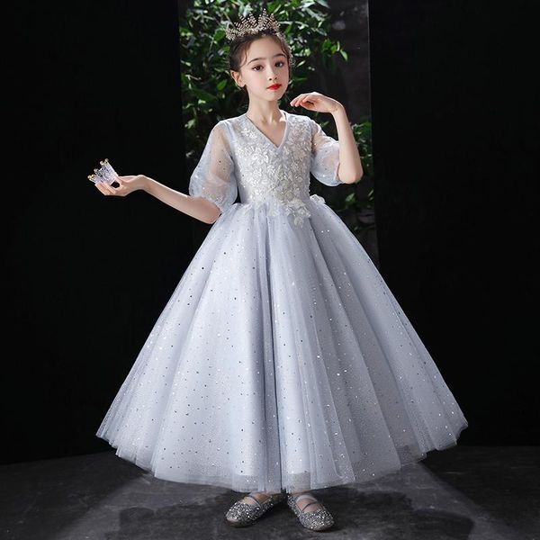 

girl's dresses dress girl princess flower wedding, Red;yellow
