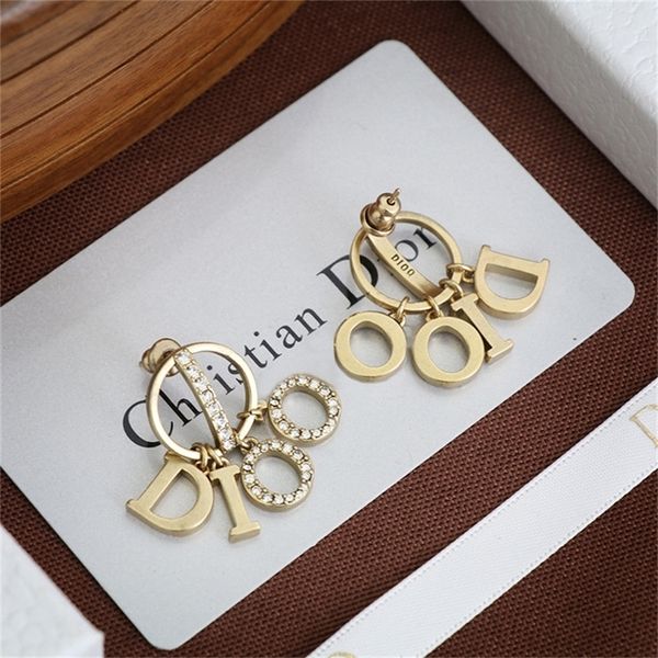 

87% off wholesale shop family earrings for women new red diamond earrings, Golden