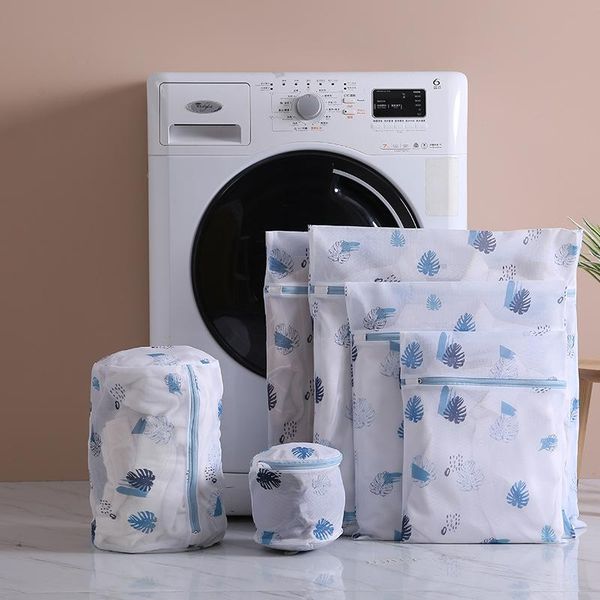 

laundry bags printing mesh bag for t-shirt underwear sock travel pouch zipper polyester wash container washing machine clothes nettin