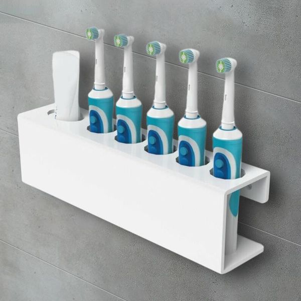 

punch wall mounted electric toothbrush holder stand rack organizer bathroom organiser hooks & rails