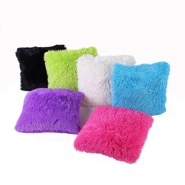 

home decor crystal plush throw pillows decorative polyester velvet sofa car pillow case korean lumbar cushion covers funda cojin cushion/dec