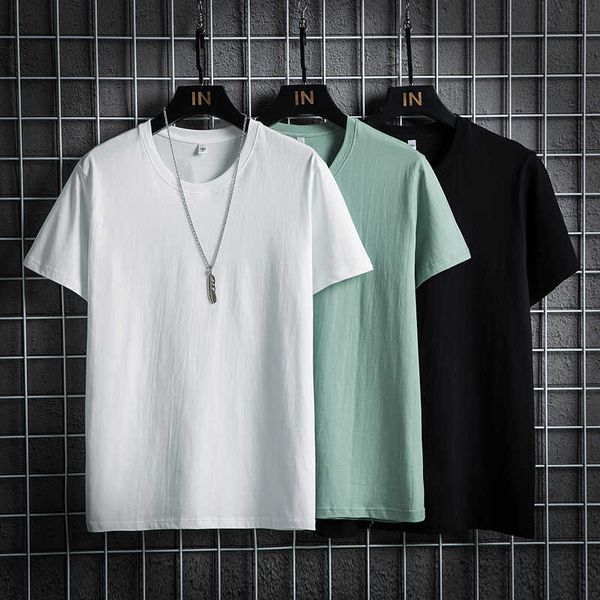 

men's t-shirts solid color t shirt mens cotton t-shirts summer skateboard tee boy skate tshirt sportswear tees european plus size orr9, White;black