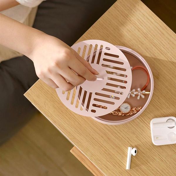 

storage boxes & bins metal jewelry organizer box case with removable lid for rings earrings necklaces ring bracelets women gift