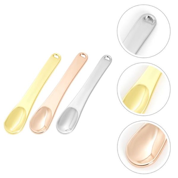 

eyebrow tools & stencils 9pcs makeup spoon metal facial cream stick cosmetic mixing spatulas