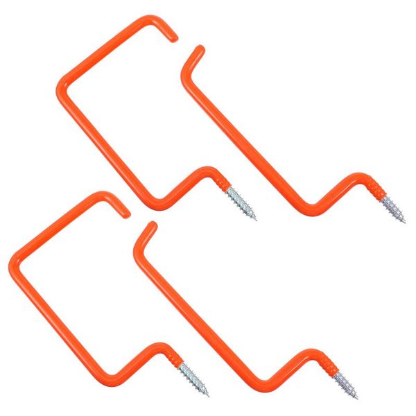 

hooks & rails 4pcs heavy duty bike storage set hanger for garage