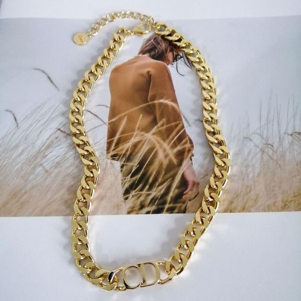 

chokers 2021 fashionistas collarbone chain short personality necklace delicate concise thick boutique choker woman, Golden;silver