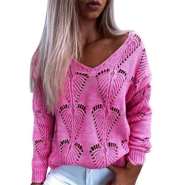 

women knitted sweater elegant fashion v-neck printed full length regular sleeve pullover polyester and spandex 210522, White
