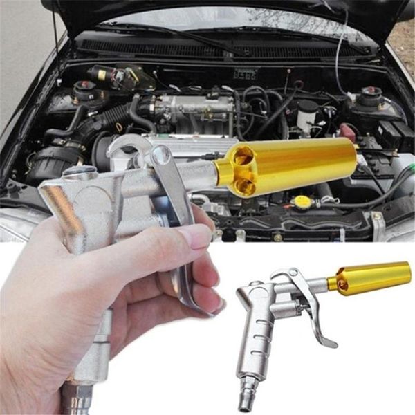 

water gun & snow foam lance pneumatic car air blowing blow dust clean tools duster brush sprayer aluminum alloy washer flexible