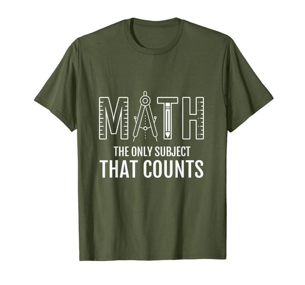 

Math Teacher Lover Tee Math The Only Subject That Counts T-Shirt, Mainly pictures