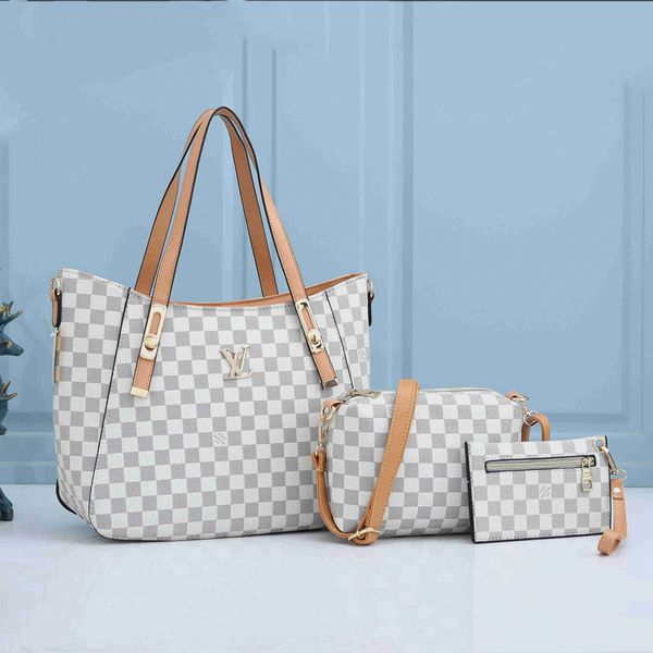 

3-piece set luxury handbags chain shoulder bag designers crossbody bag style women handbags and purse new style gg's louis's vutto