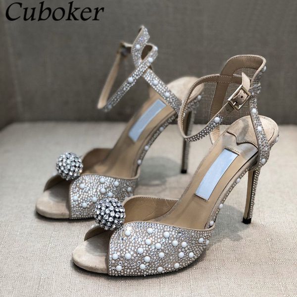 

official website 70% off outlet brand runway women wedding party shoes rhinestone high heel sandals ankle slingback ladies stiletto summer d, Black