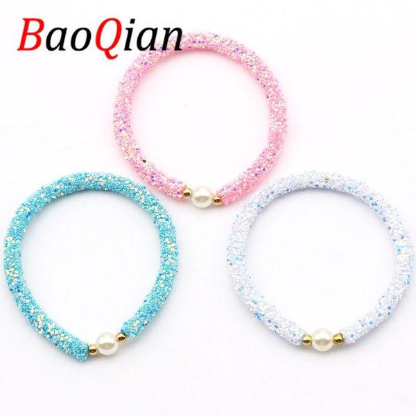 

charm bracelets fashion 3pcs 17mm sweet style elastic bracelet for women girl jewelry handmade diy gift 3 color options, Golden;silver