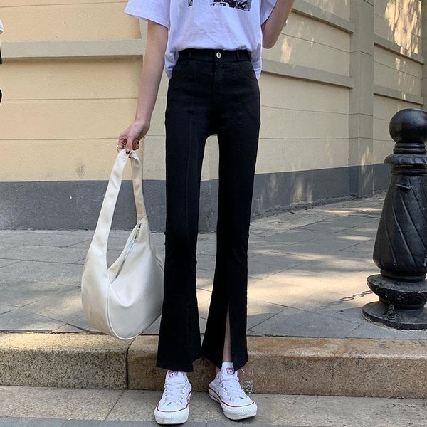 

women's jeans woman pants black high waist 2021 pantalones vaqueros mujer, Blue