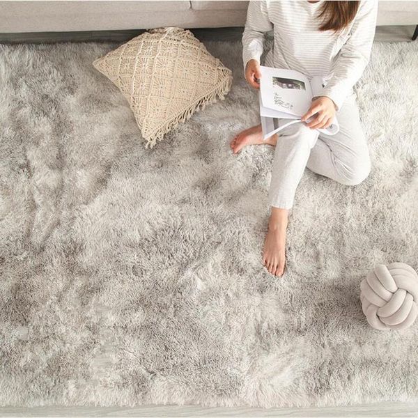 

carpets thick anti-slip carpet for living room plush rug children bedroom fluffy soft knitting floor mats bedside simple home decor