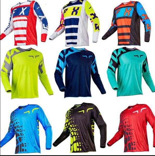 

2021 summer cross-country motorcycle car suit long-sleeved t-shirt, polyester quick-riding speed suction clothing with the custom