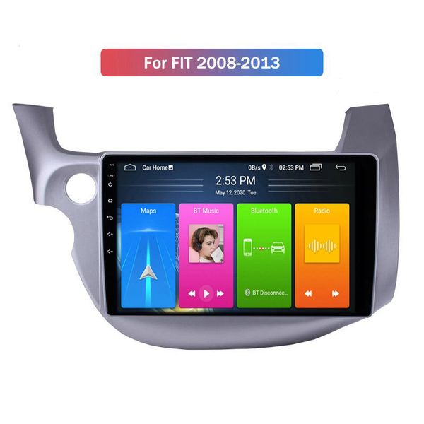 Lettore multimediale Android Car DVD PER HONDA FIT 2008-2013 Unità principale stereo GPS con 2 Din