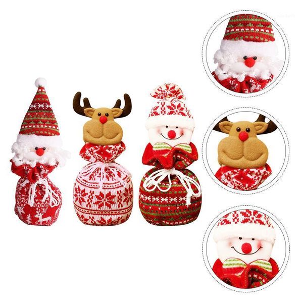 

christmas decorations 3pcs xmas candy bag apple unique festival gift for party