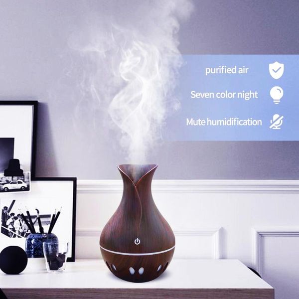 

humidifiers 130ml ultrasonic humidifier usb aroma diffuser creative hollow small vase air home