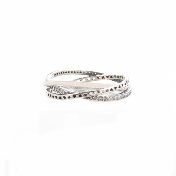 

cluster rings s925 sterling silver hollow ring american diamond love embellished heart-shaped female wholesale, Golden;silver