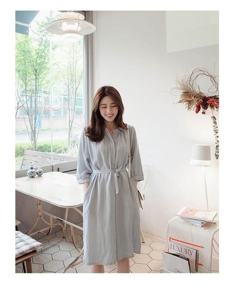 

casual dresses cmaz for women summer 2021 korean style, Black;gray