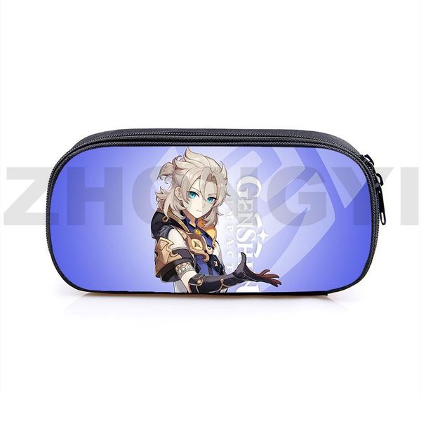 

cosmetic bags & cases game 3d genshin impact pencil case women canvas lipstick bag boys girls cartoon kawaii pouch personalized makeup