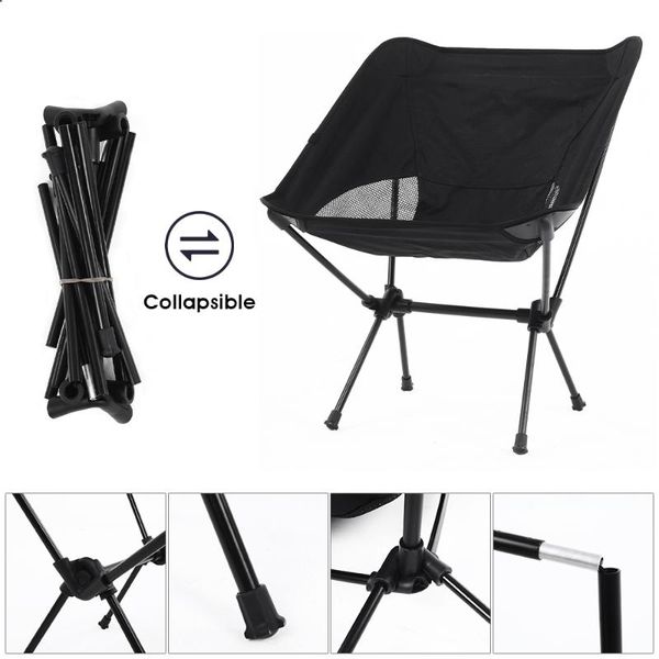 

camp furniture ultralight outdoor folding camping chair fishing garden hiking picnic portable thickened seat stool small bench