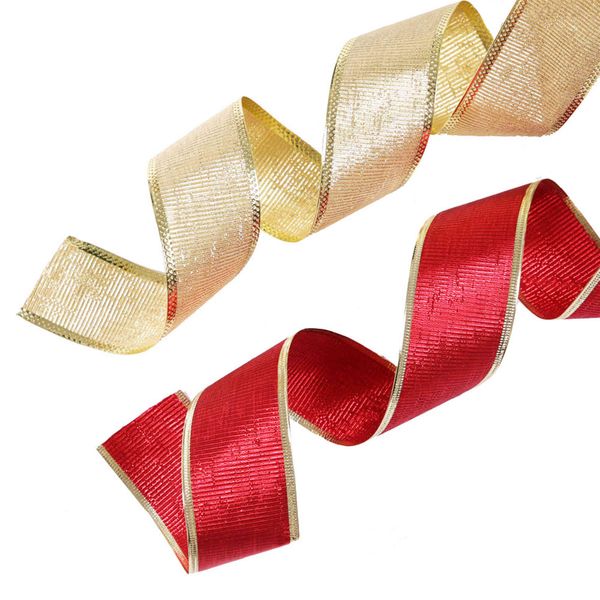 

christmas ribbon 10m double-sided thread red gift box decorative ribbon