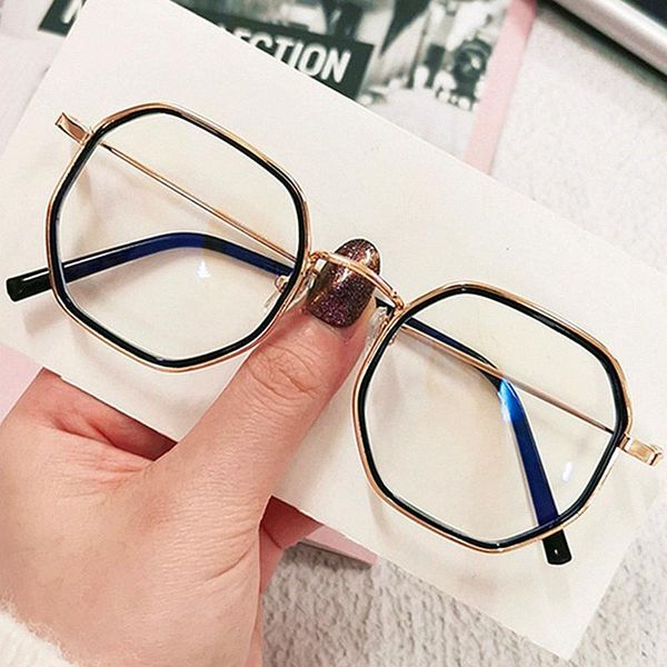 

sunglasses clap 2021 trends office anti blue light oversized glasses computer women blocking gaming big size men eyeglasses frame, White;black