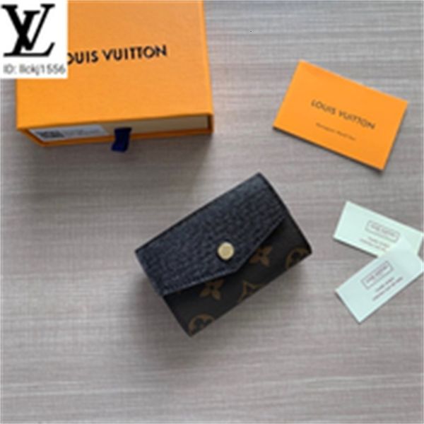 

stitching leather clutches black clamshell brand printed wallet men real designer long chain wallets compact purse luxury evening key m61273, Red;black