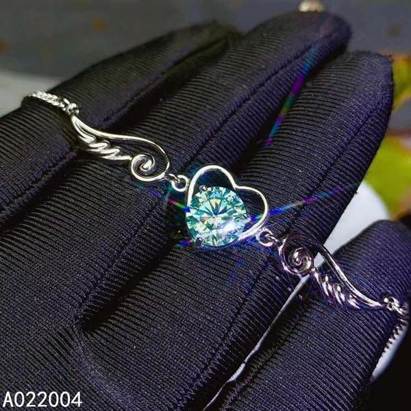 

other bracelets kjjeaxcmy fine jewelry 925 sterling silver inlaid green mosang diamond women hand bracelet support detection, Golden;silver