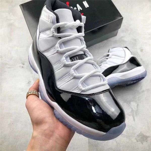 

authentic 11 concord 45 space jam bred jubilee 25th anniversary win like 96 gym red men athletic shoes sports sneakers with box, White;red