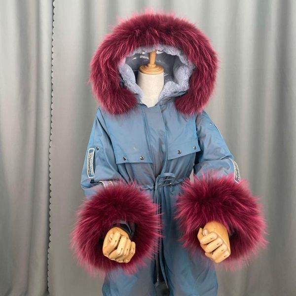 

real raccoon fur collar womens 100% natural gray shawl scraves rose purple scarves, Blue;gray